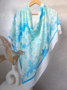 Foulard en Crêpe Chiffon Premium, fluide et anti-glisse