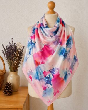 Maxi Khimar Carré 150x150 cm – Crêpe Chiffon Premium