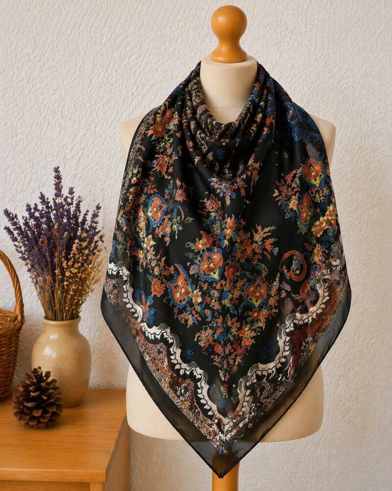 Maxi Khimar Carré 150x150 cm – Crêpe Chiffon Premium