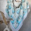 Foulard en Crêpe Chiffon Premium, fluide et anti-glisse