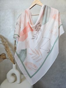 Foulard en Crêpe Chiffon Premium, fluide et anti-glisse