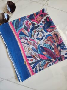 Foulard en Crêpe Chiffon Premium, fluide et anti-glisse