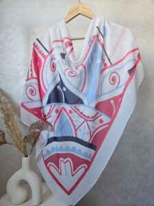 Foulard en Crêpe Chiffon Premium, fluide et anti-glisse