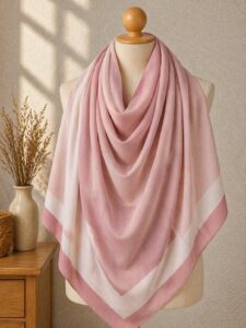 Maxi Khimar Carré 150x150 cm – Crêpe Chiffon Premium