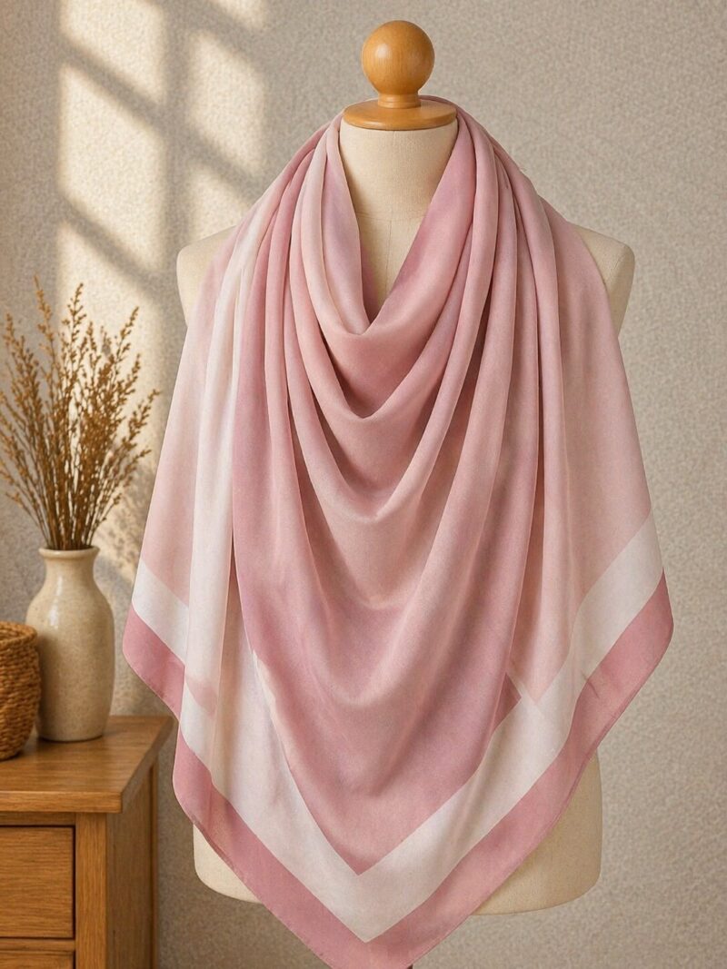 Maxi Khimar Carré 150x150 cm – Crêpe Chiffon Premium