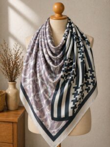 Maxi Khimar Carré 150x150 cm – Crêpe Chiffon Premium