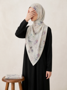 Maxi Khimar Carré 150x150 cm – Crêpe Chiffon Premium