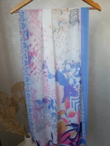 Châle en Crêpe Chiffon Premium, fluide et anti-glisse