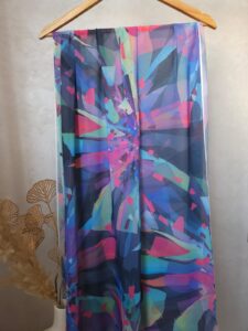 Châle en Crêpe Chiffon Premium, fluide et anti-glisse