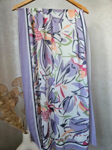Châle en Crêpe Chiffon Premium, fluide et anti-glisse