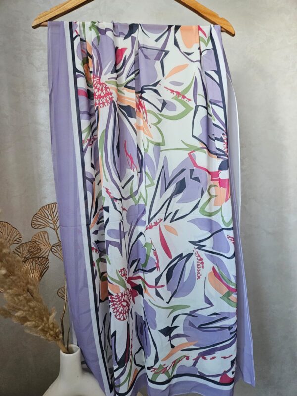 Châle en Crêpe Chiffon Premium, fluide et anti-glisse