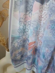 Châle en Crêpe Chiffon Premium, fluide et anti-glisse