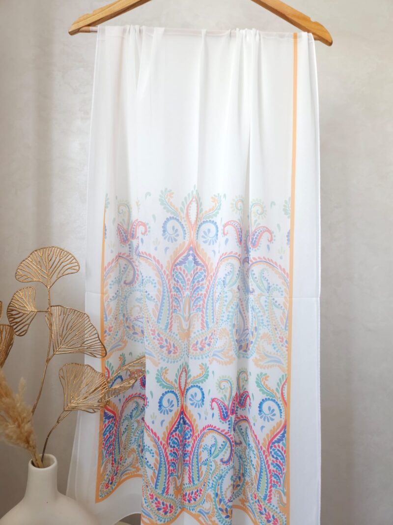 Châle en Crêpe Chiffon Premium, fluide et anti-glisse