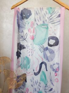 Châle en Crêpe Chiffon Premium, fluide et anti-glisse