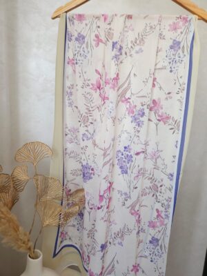 Châle en Crêpe Chiffon Premium, fluide et anti-glisse