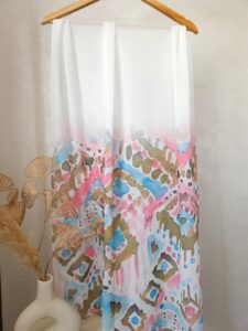 Châle en Crêpe Chiffon Premium, fluide et anti-glisse