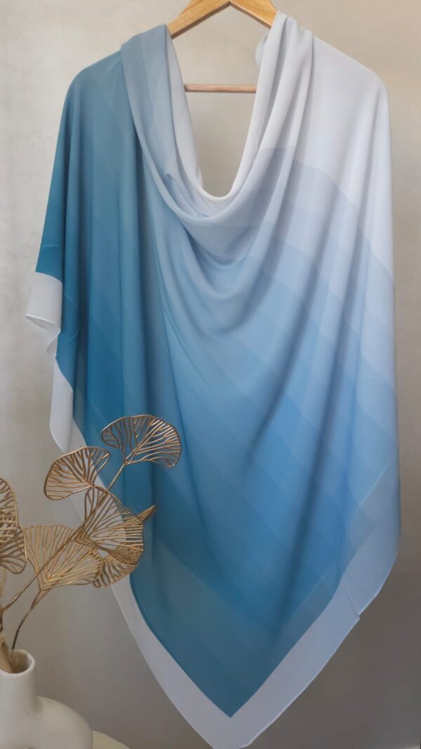Maxi Khimar 150x150 cm – dégradé Crêpe Chiffon Premium