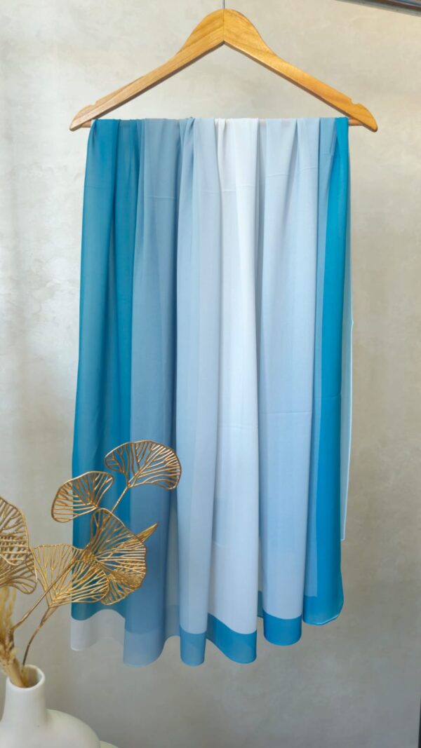 Maxi Khimar 150x150 cm – dégradé Crêpe Chiffon Premium